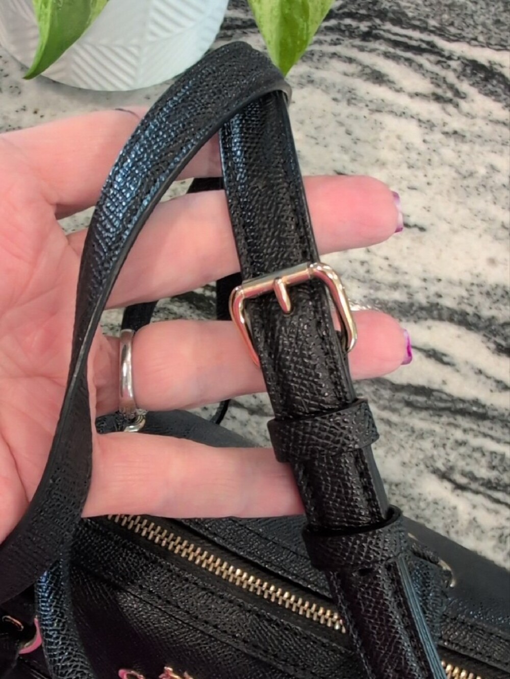 Coach Rowan Satchel In Crossgrain Leather - Picture 7 of 8